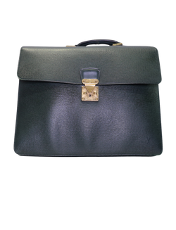 Louis Vuitton Robusto Briefcase, Taiga Leather, Green, RI0040, 1*